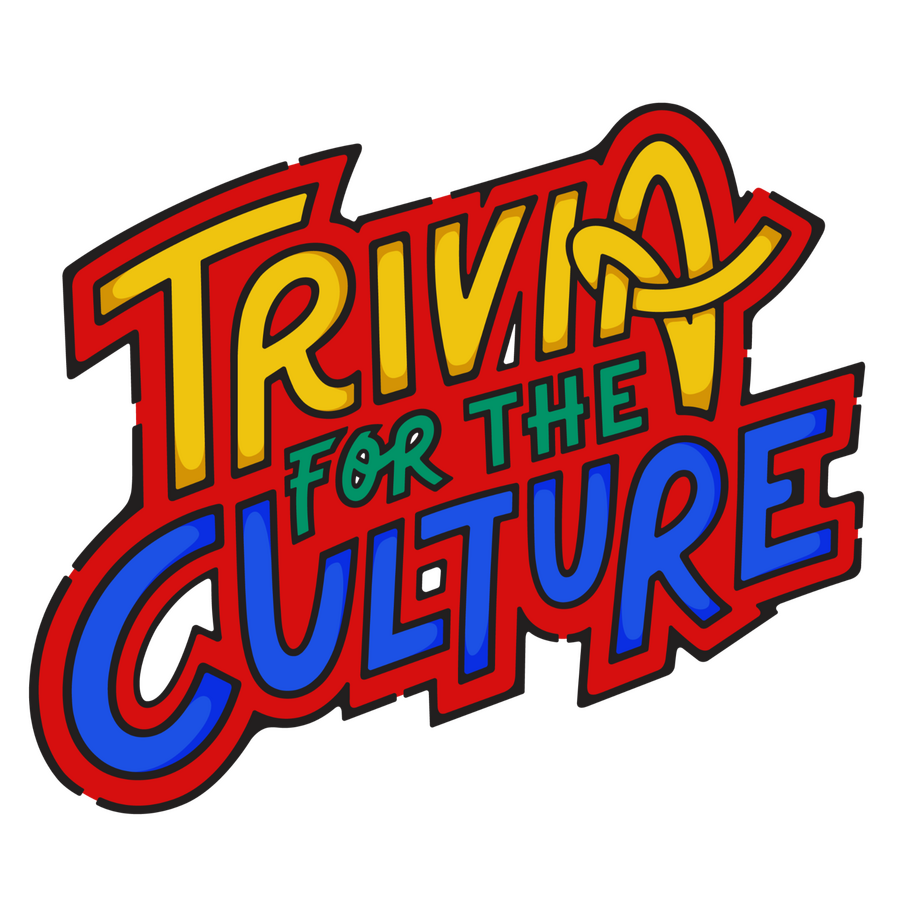trivia for the culture logo graffiti style in an 80s style